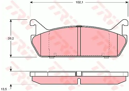 накладки TRW GDB887