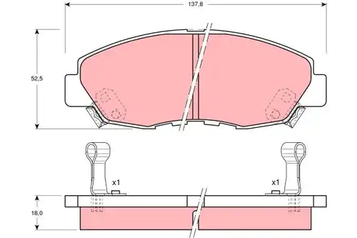 накладки TRW GDB894