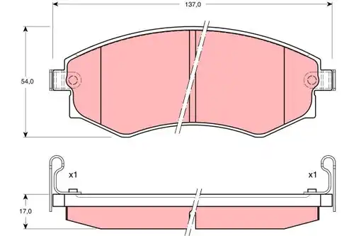 накладки TRW GDB895