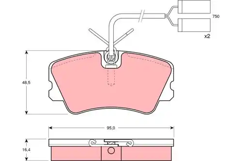 накладки TRW GDB900