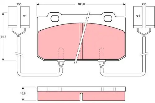 накладки TRW GDB902