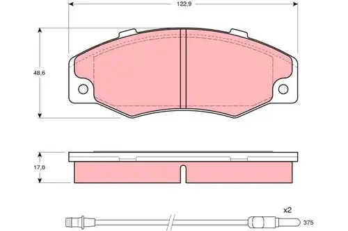 накладки TRW GDB903