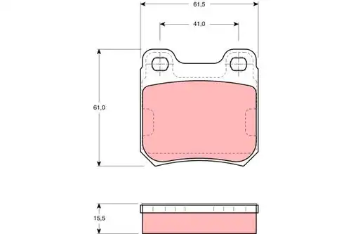 накладки TRW GDB914