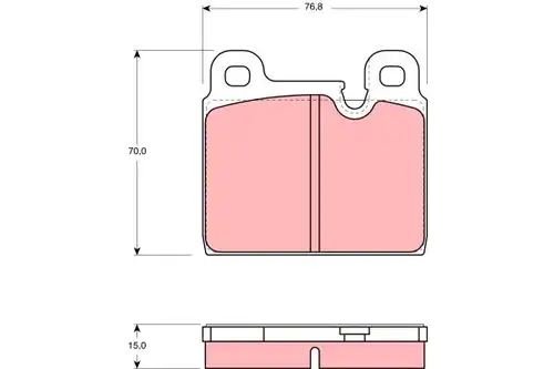 накладки TRW GDB918