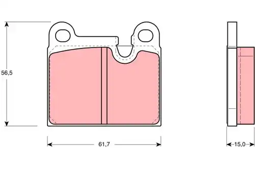 накладки TRW GDB919