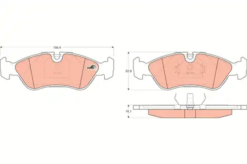 накладки TRW GDB951