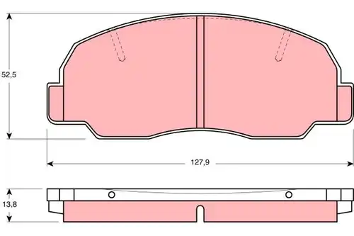 накладки TRW GDB980