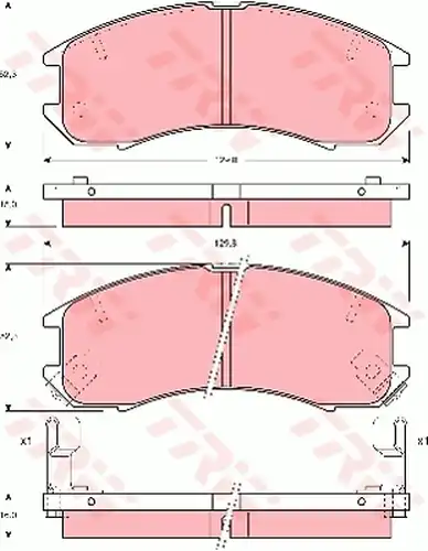 накладки TRW GDB981