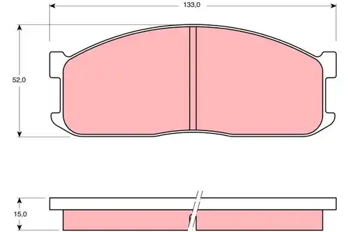 накладки TRW GDB983