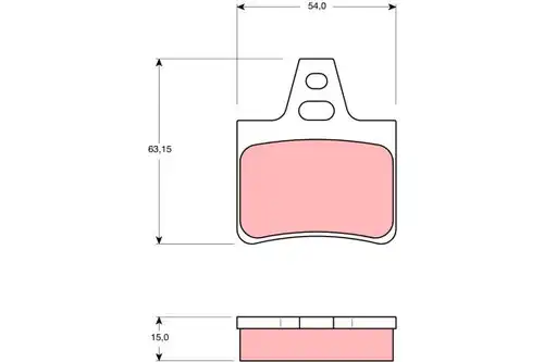 накладки TRW GDB986