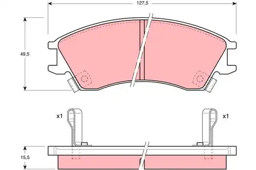 накладки TRW GDB992