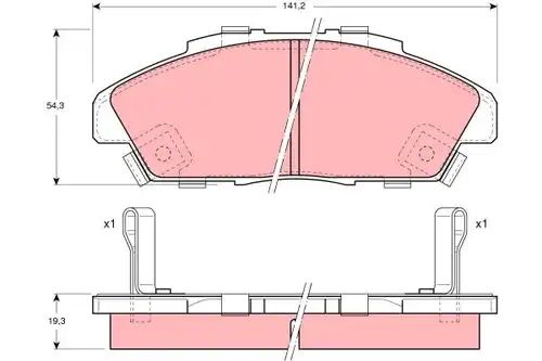 накладки TRW GDB996