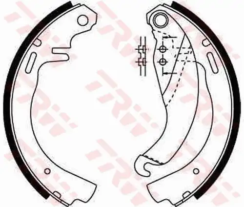 комплект спирачна челюст TRW GS6187