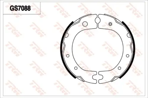 комплект спирачна челюст, ръчна спирачка TRW GS7088