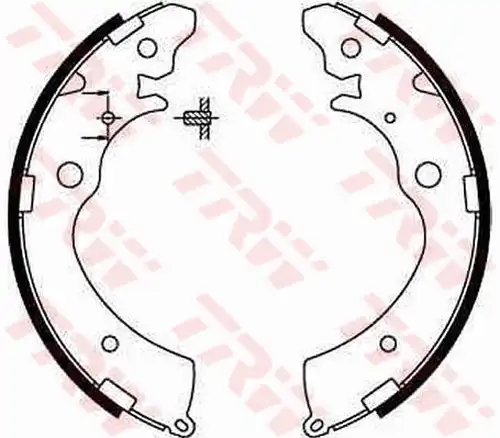 комплект спирачна челюст TRW GS8559