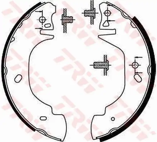 комплект спирачна челюст TRW GS8629