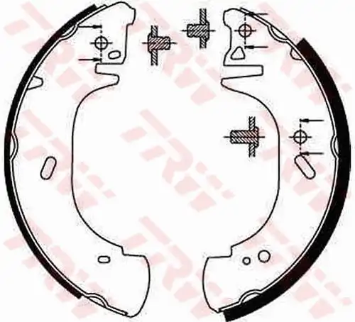 комплект спирачна челюст TRW GS8630