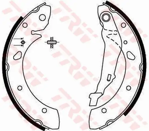 комплект спирачна челюст TRW GS8632