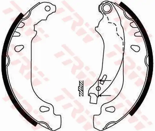 комплект спирачна челюст TRW GS8669