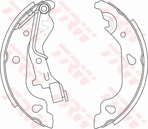 комплект спирачна челюст TRW GS8687