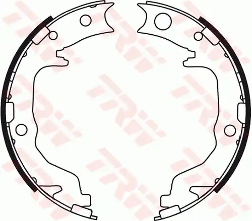 комплект спирачна челюст, ръчна спирачка TRW GS8783