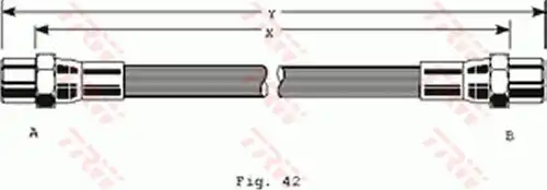 спирачен маркуч TRW PHA140