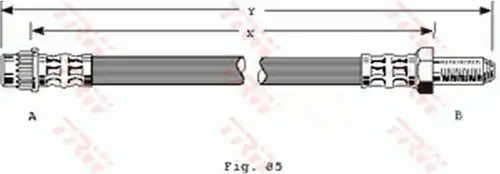 спирачен маркуч TRW PHB283