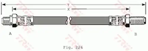 спирачен маркуч TRW PHC102