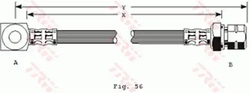 спирачен маркуч TRW PHD225