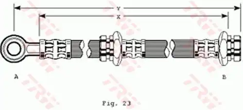 спирачен маркуч TRW PHD234