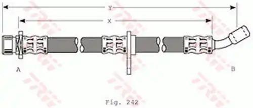 спирачен маркуч TRW PHD278