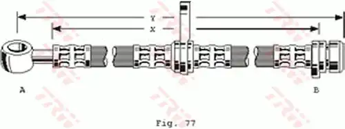 спирачен маркуч TRW PHD279