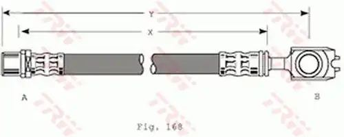 спирачен маркуч TRW PHD309