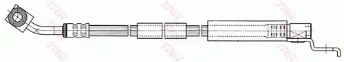 спирачен маркуч TRW PHD442