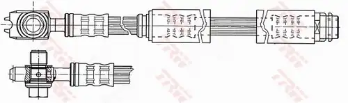 спирачен маркуч TRW PHD946