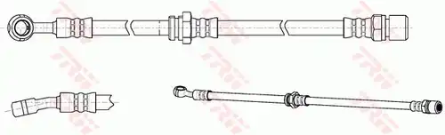 спирачен маркуч TRW PHD992