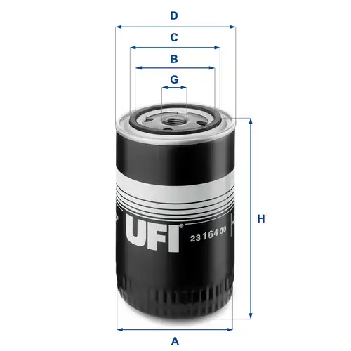 маслен филтър UFI 23.164.00