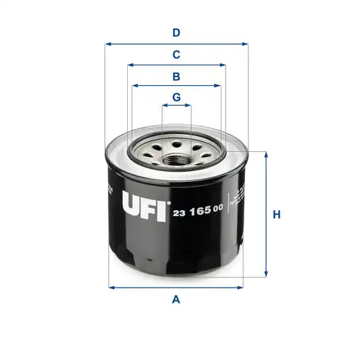 маслен филтър UFI 23.165.00