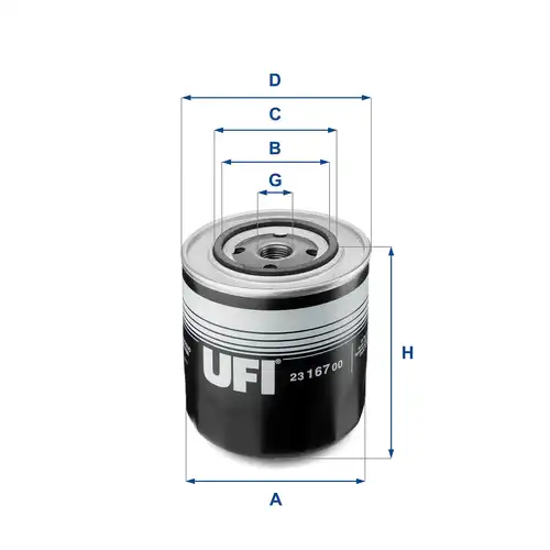 маслен филтър UFI 23.167.00