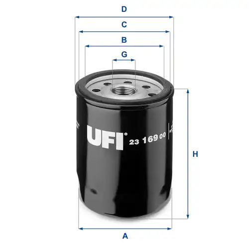 маслен филтър UFI 23.169.00