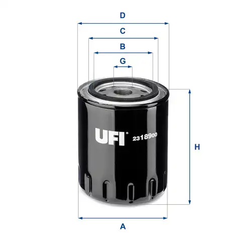 маслен филтър UFI 23.189.00