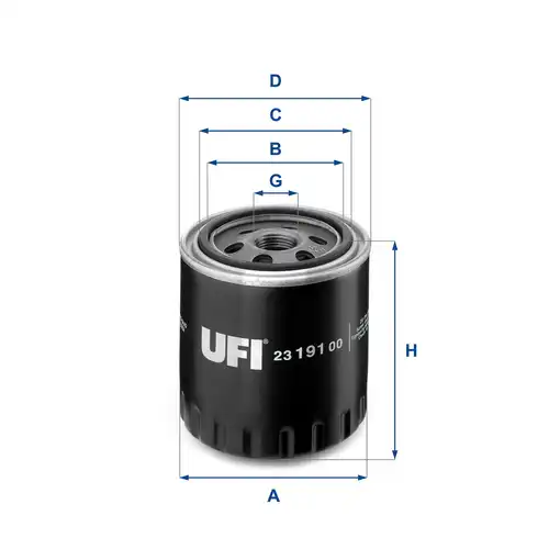 маслен филтър UFI 23.191.00