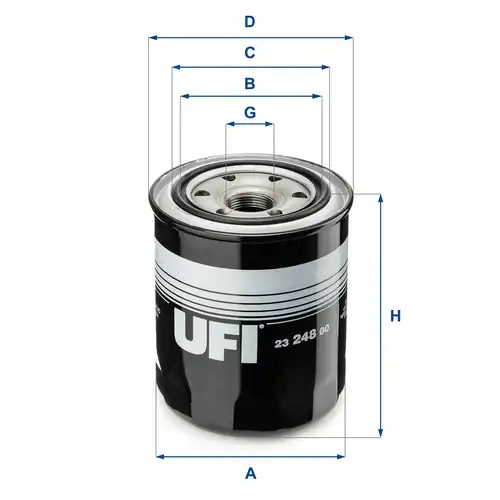 маслен филтър UFI 23.248.00