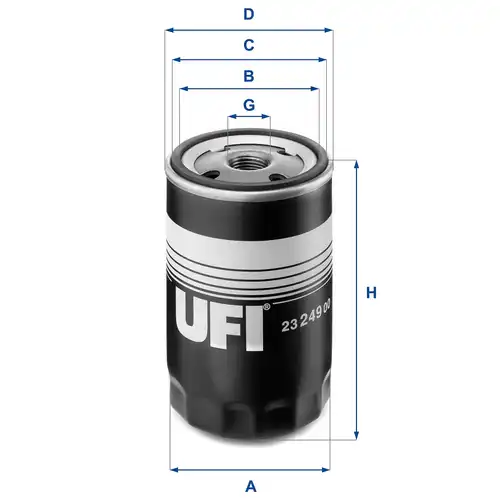 маслен филтър UFI 23.249.00