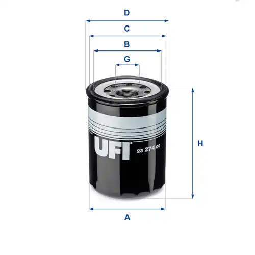 маслен филтър UFI 23.274.00