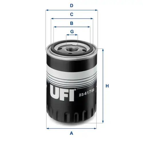 маслен филтър UFI 23.417.00