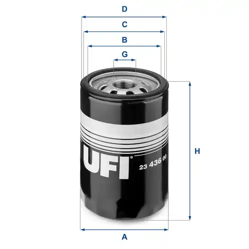 маслен филтър UFI 23.436.00