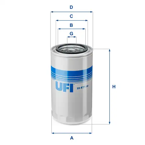 маслен филтър UFI 23.471.00