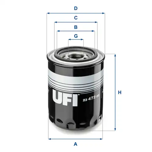 маслен филтър UFI 23.472.00