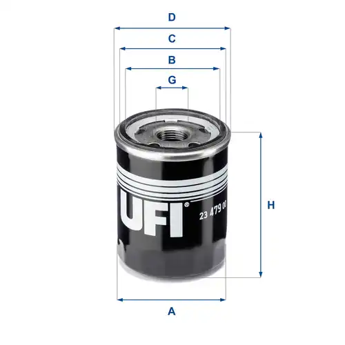 маслен филтър UFI 23.479.00